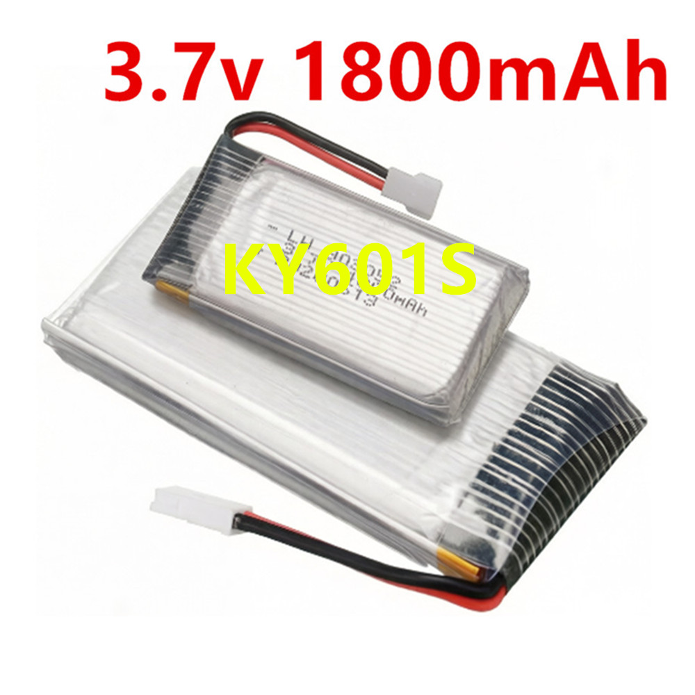 Eachine Drone E58 - 3.7V 1800mAh KY601Sミニドローンバッテリー（xh2.54プラグ付き）SYMA X5 X5S X5C