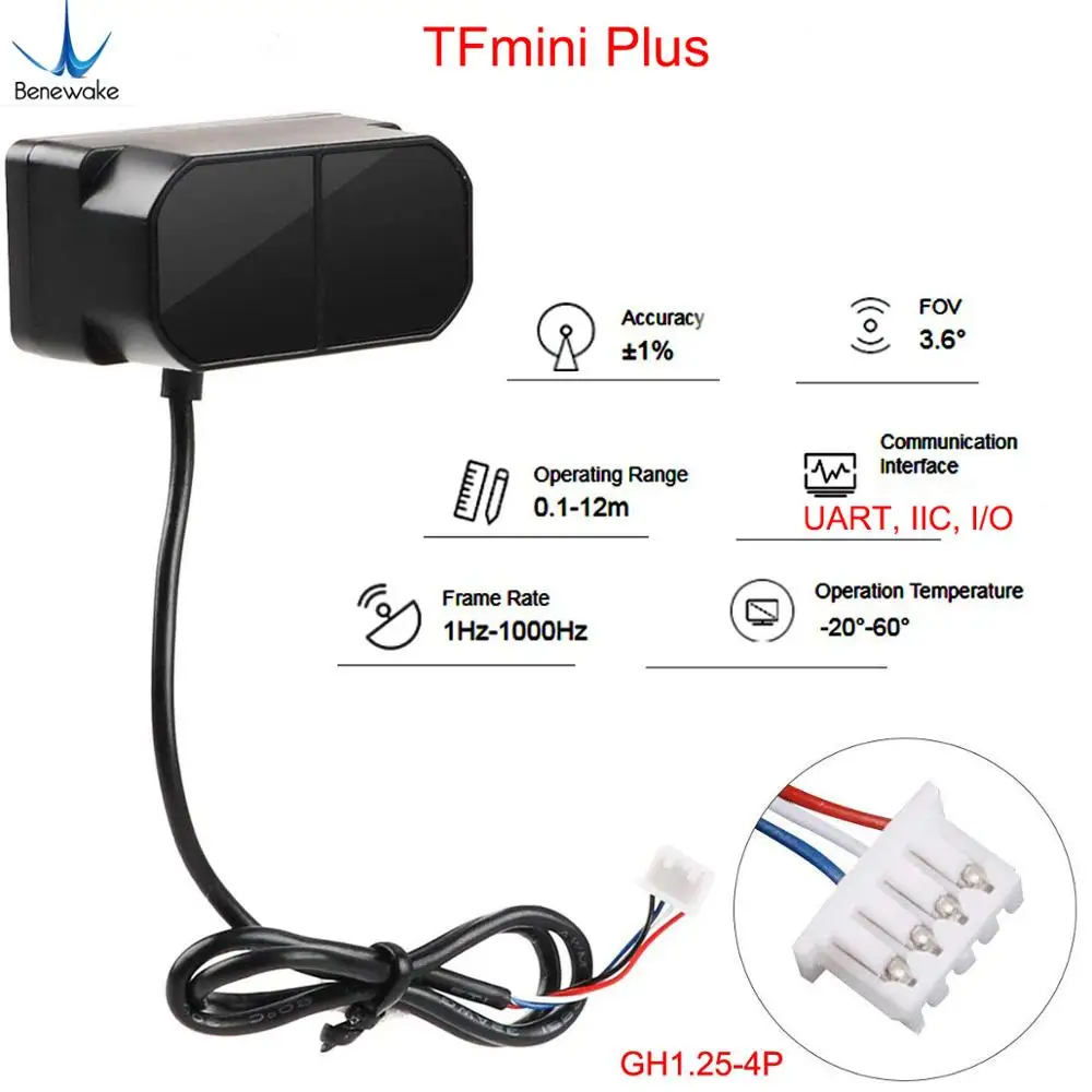 2 個 TFmini Plus Lidar レンジファインダ - Drone Power Distribution Board のレビューと価格
