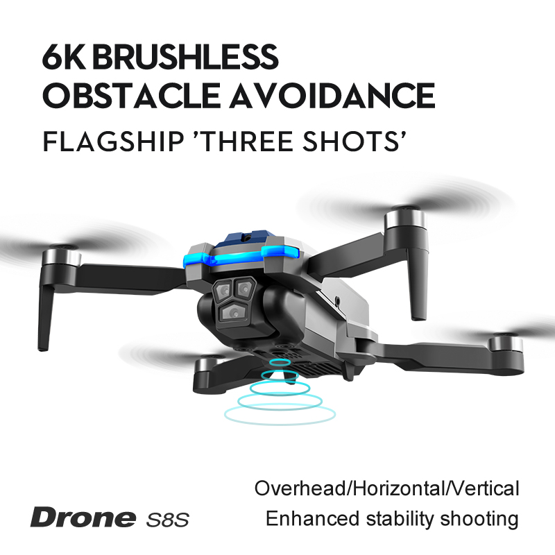 オリジナルS8S GPS RCドローン ブラシレス トリプル - Drone Camera のレビューと価格