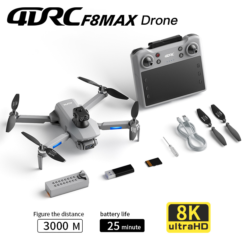 F8 MAX GPSドローン プロフェッショナル 8Kカメラ - Drone Gps Module のレビューと価格