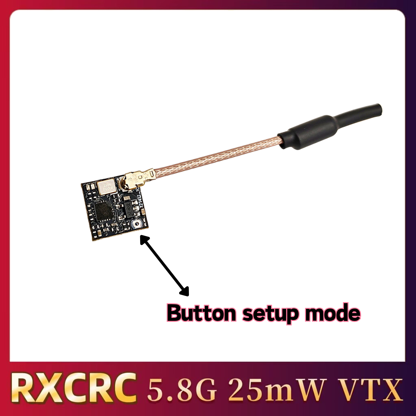 RXCRC 5.8GHz 48CH FPV 25mW アナロ - Drone Frame のレビューと価格