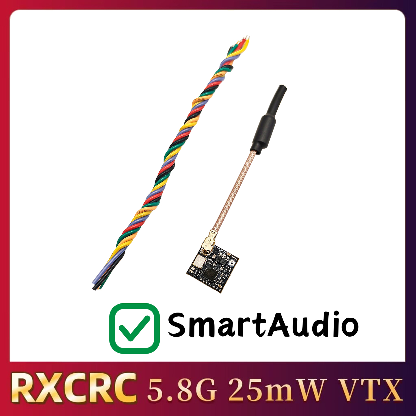 RXCRC 5.8GHz 48CH FPV 25mW アナロ - Drone Frame のレビューと価格